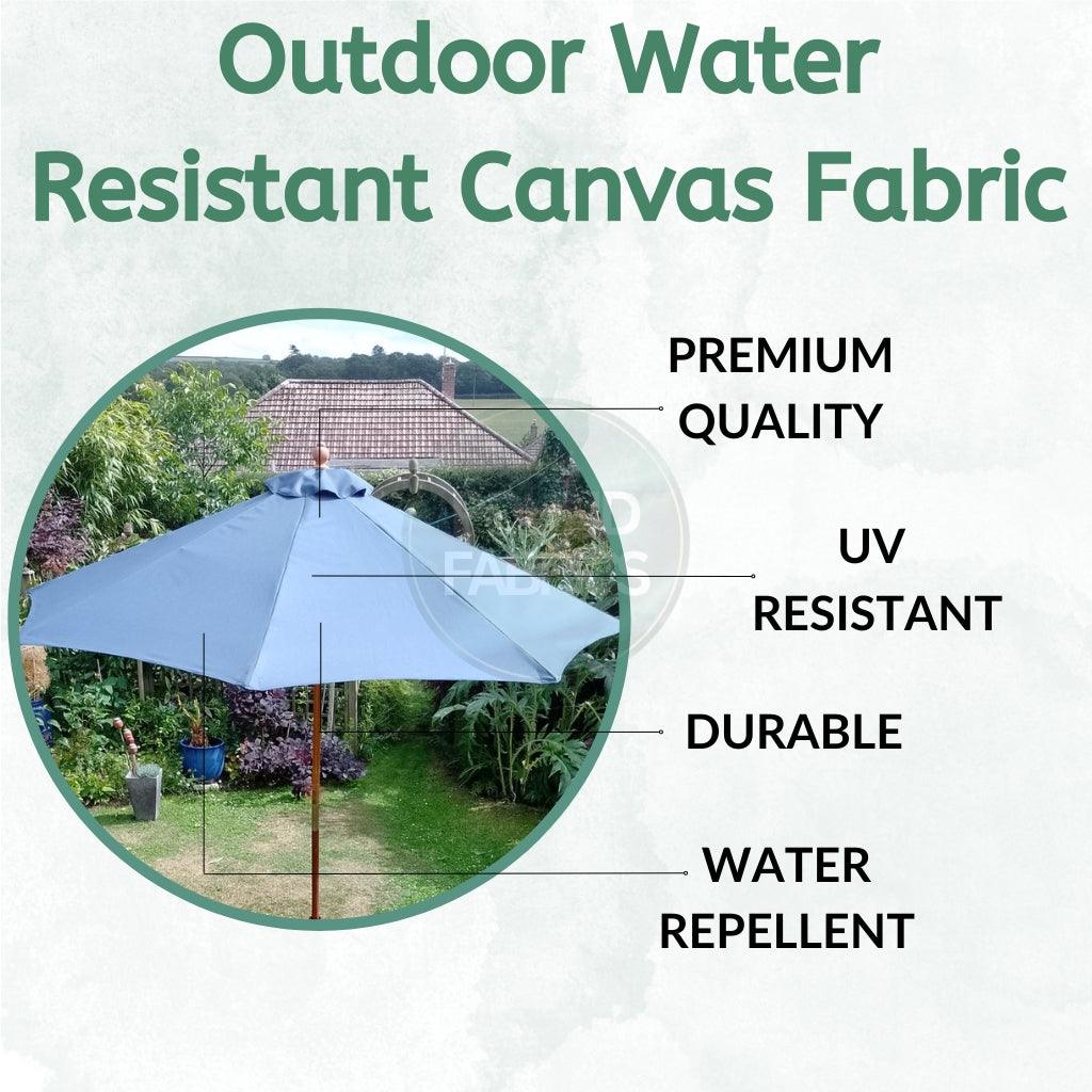 Outdoor Water Resistant Canvas Fabric - Pound Fabrics