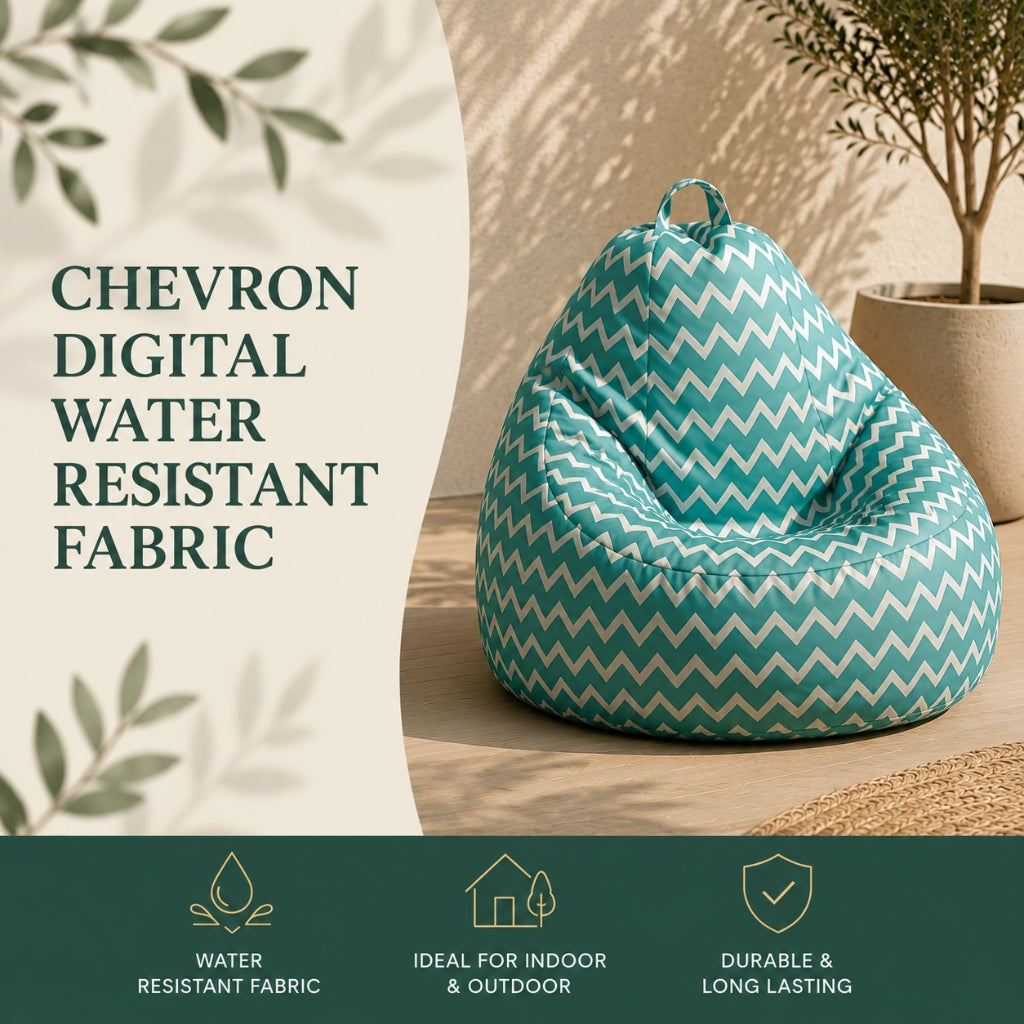 Chevron Print Water Resistant Fabric