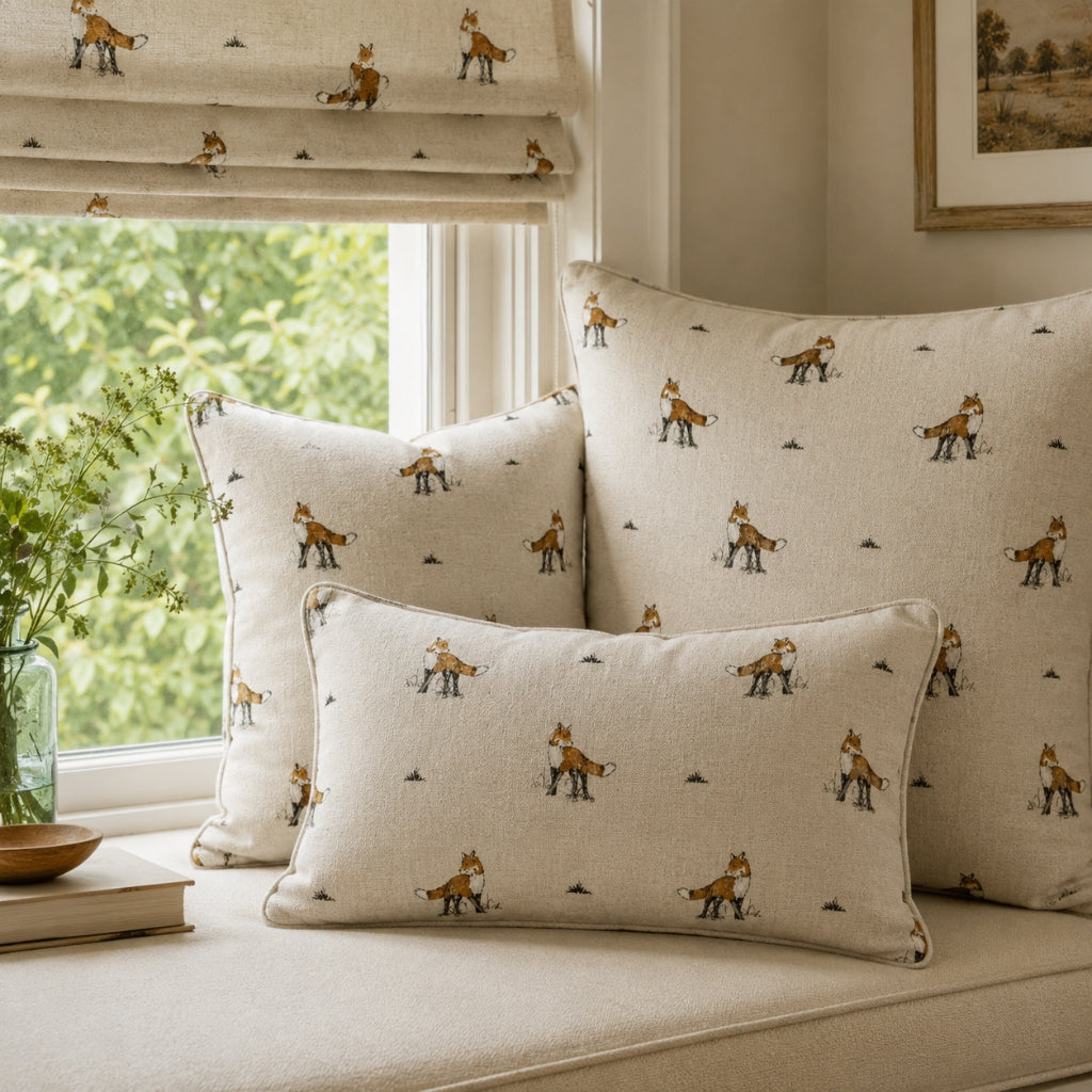 Forest Fox Cotton Canvas Fabric