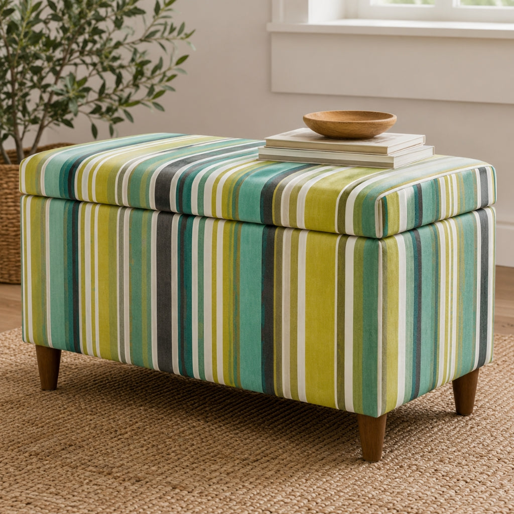 Broad Stripe Cotton Canvas Fabric