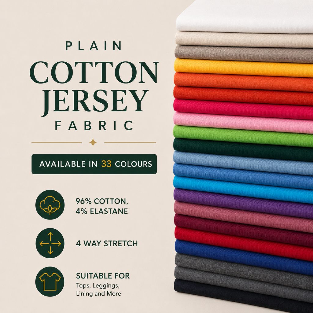 Plain Cotton Jersey Fabric
