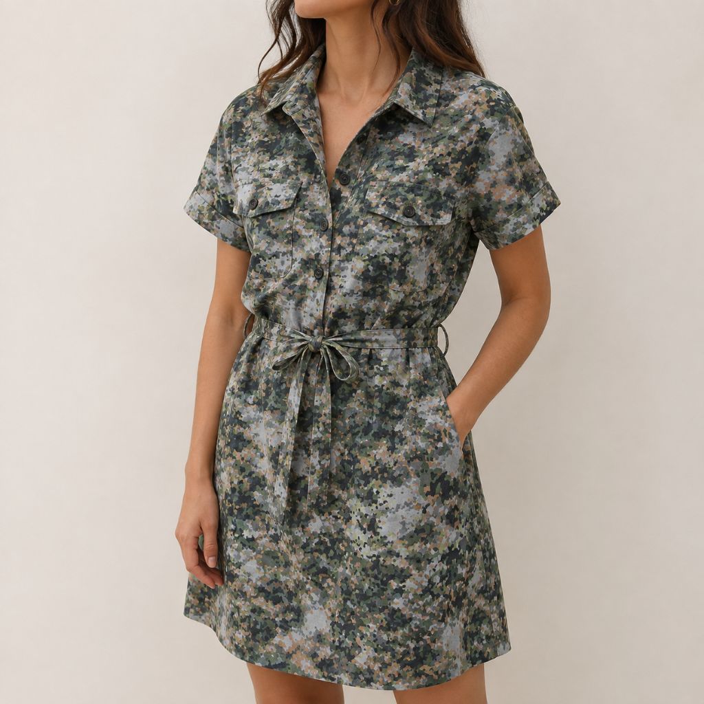 Camouflage Cotton Blend Fabric #3