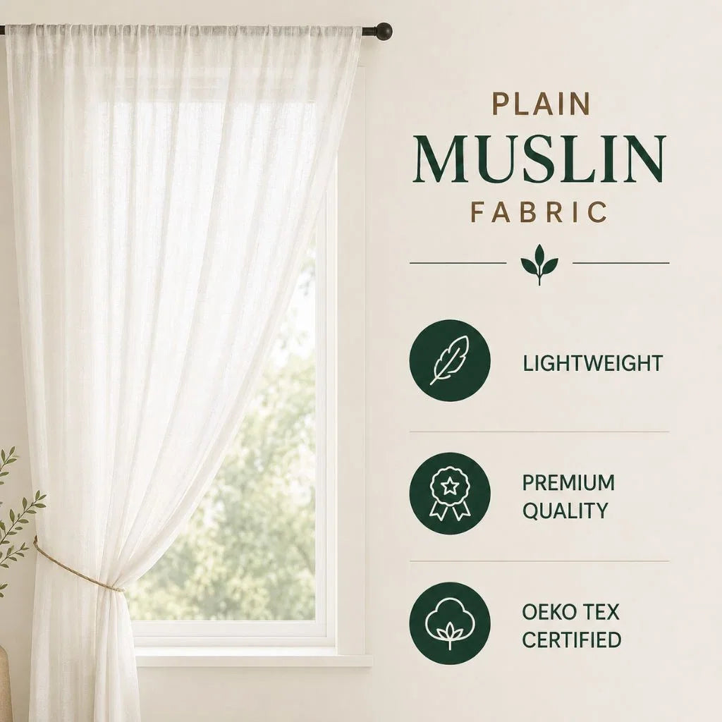 Buy Plain Muslin Fabric for Sewing, Dressmaking & Crafts - Pound Fabrics