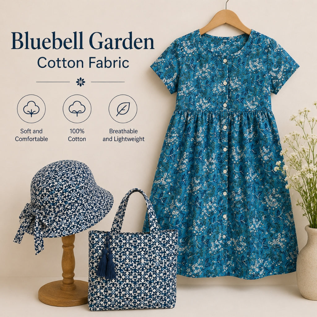 Bluebell Garden Cotton Fabric
