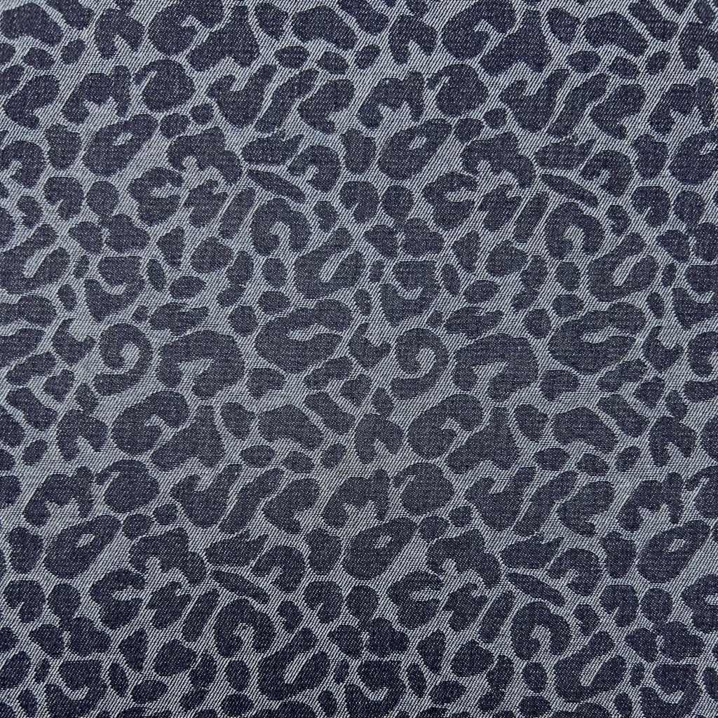 Safari Spots Jacquard Denim Fabric
