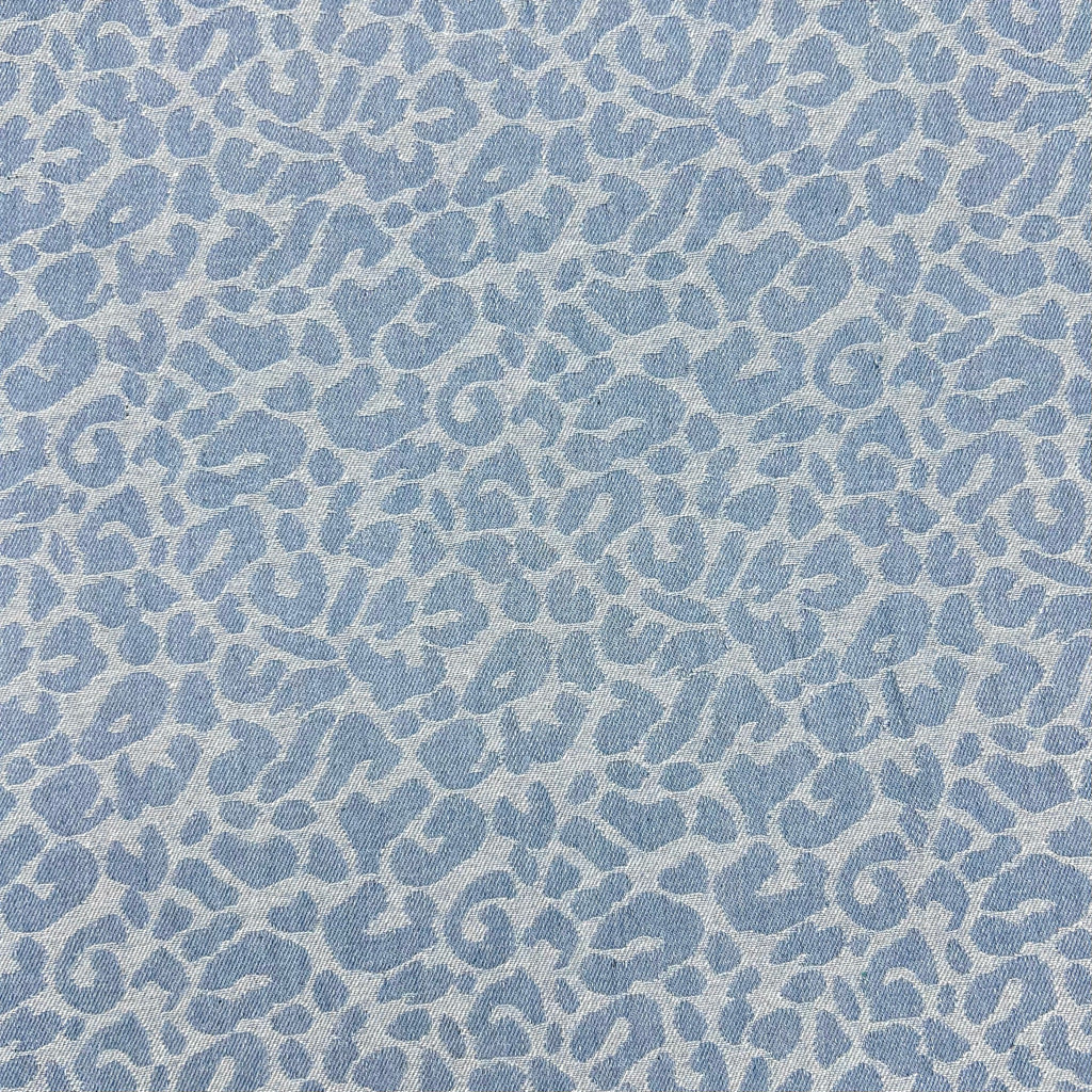 Safari Spots Jacquard Denim Fabric