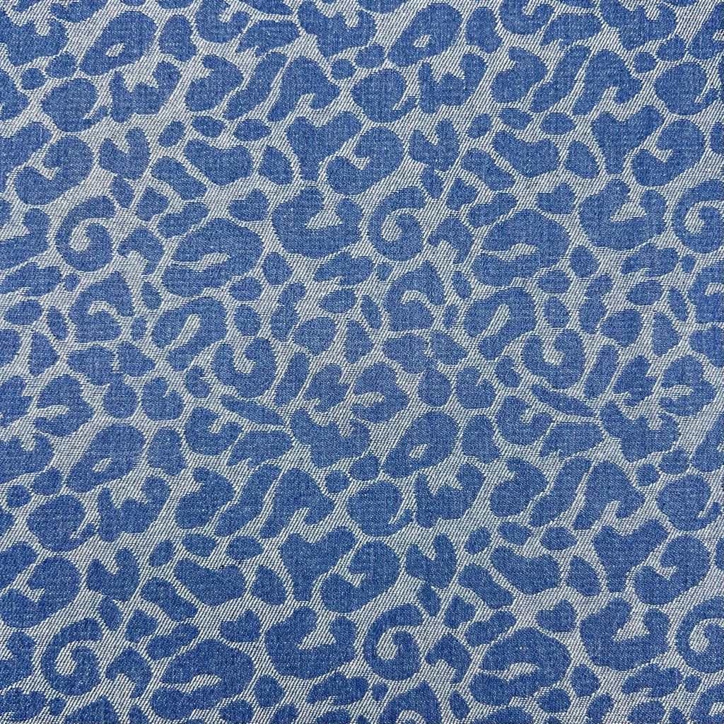 Safari Spots Jacquard Denim Fabric