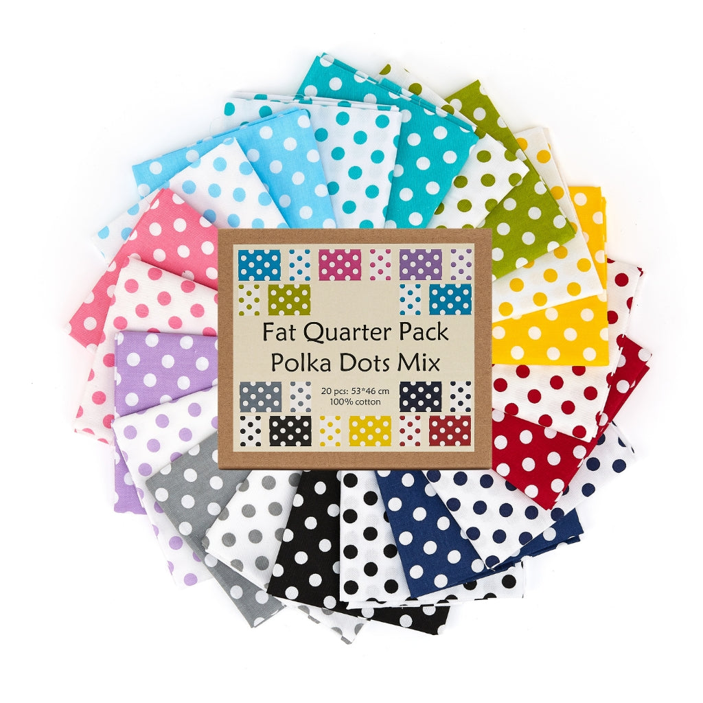 20 Piece Cotton Fat Quarter Bundle Box