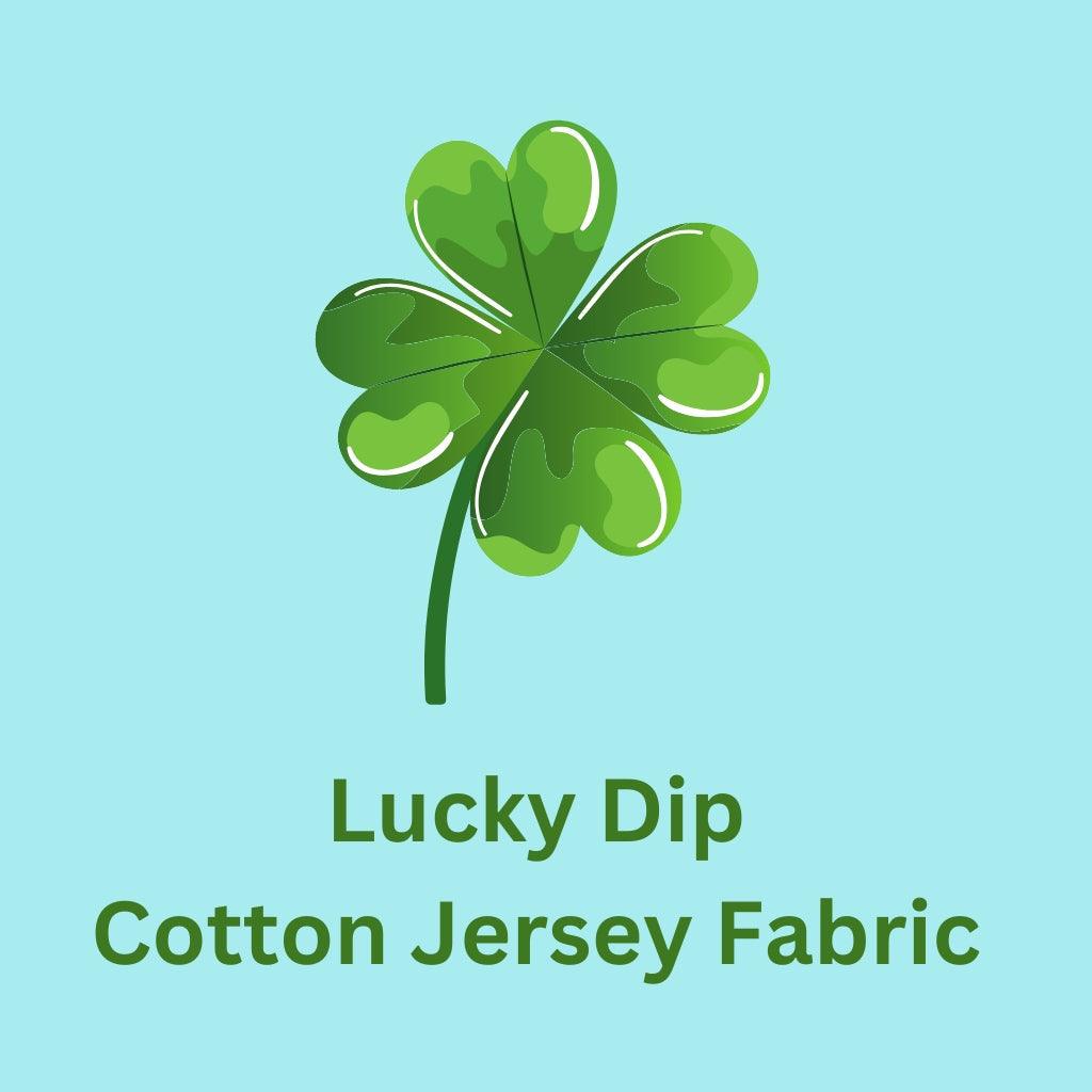 Lucky Dip Cotton Jersey Fabric - Pound Fabrics