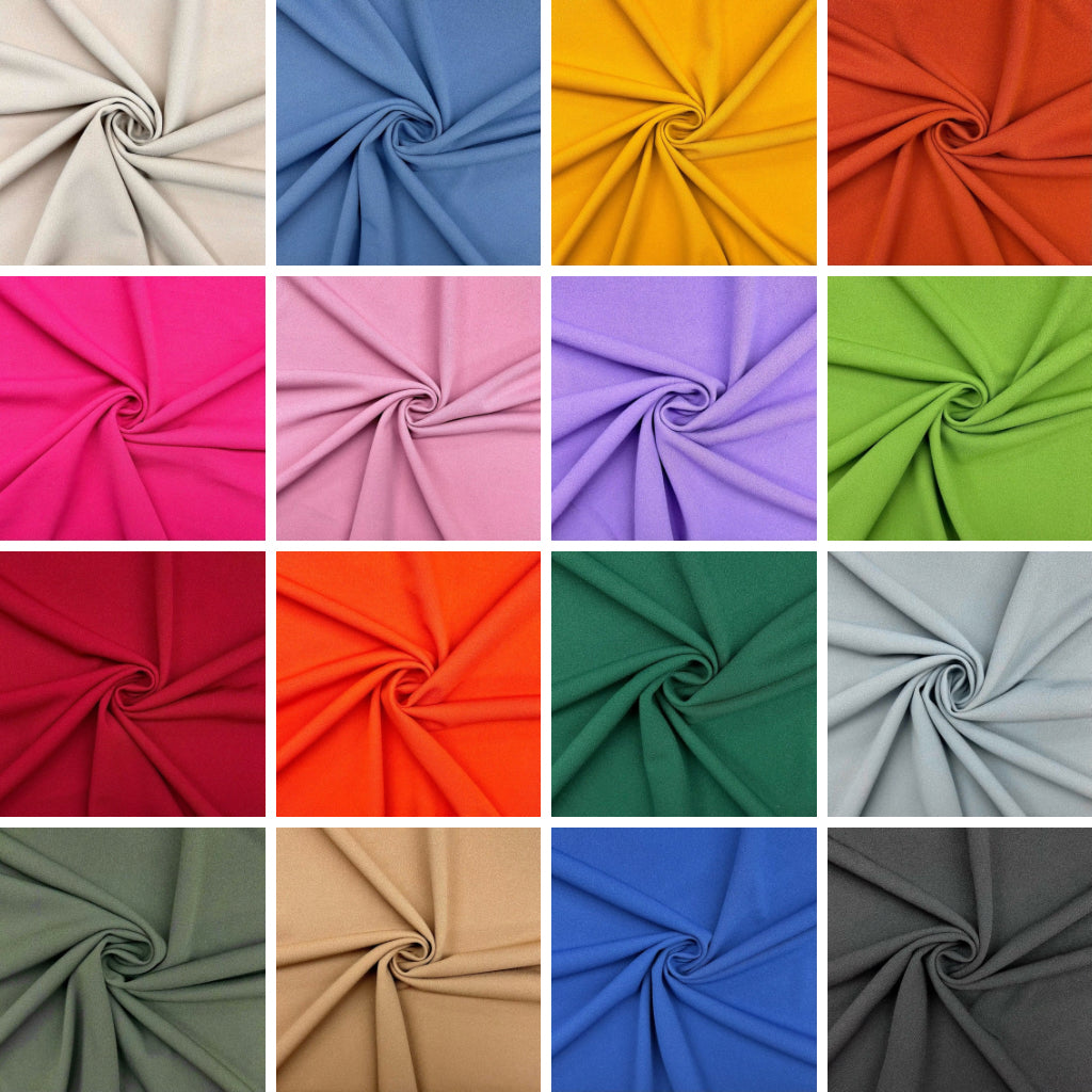 Plain Scuba Crepe Fabric