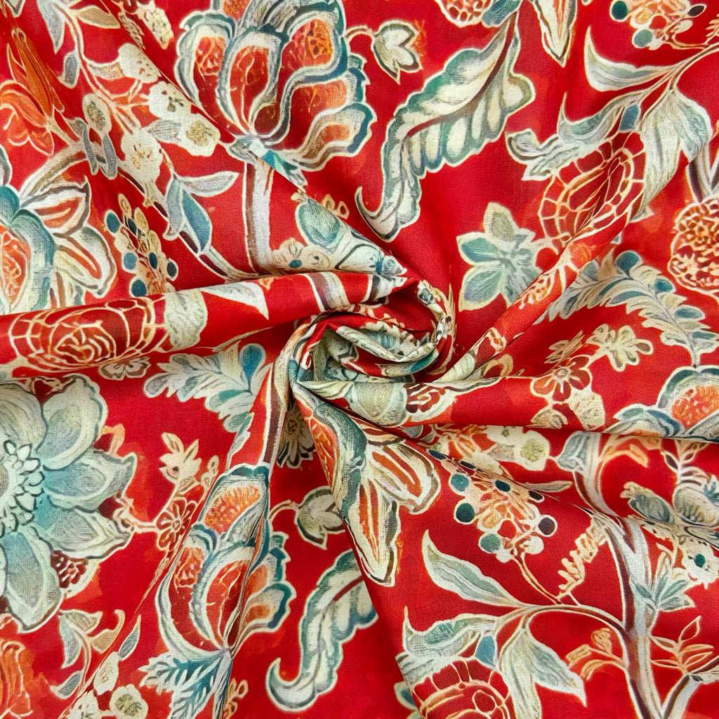 Vintage Botanicals Cotton Lawn Fabric
