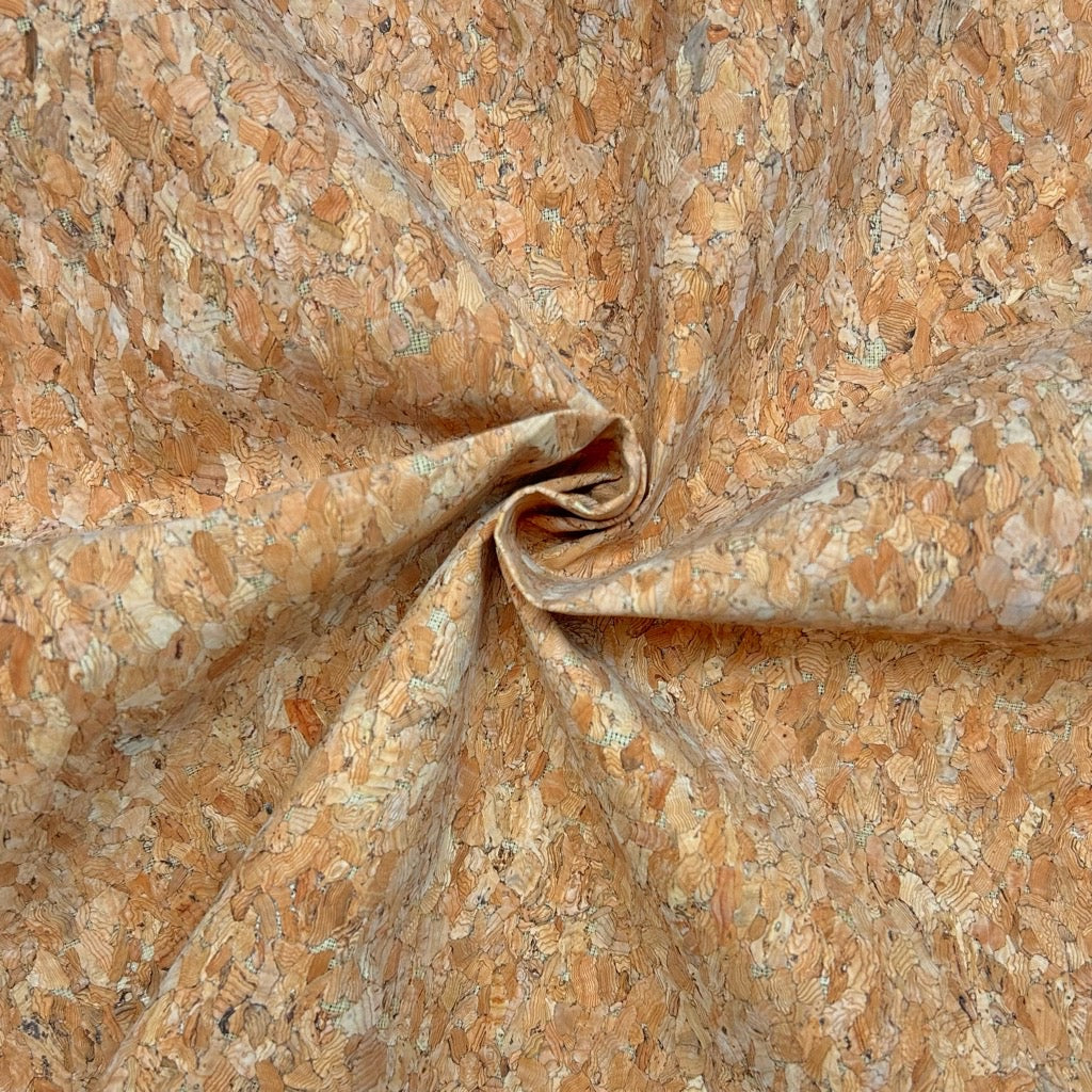 Warm Grain Cork Fabric