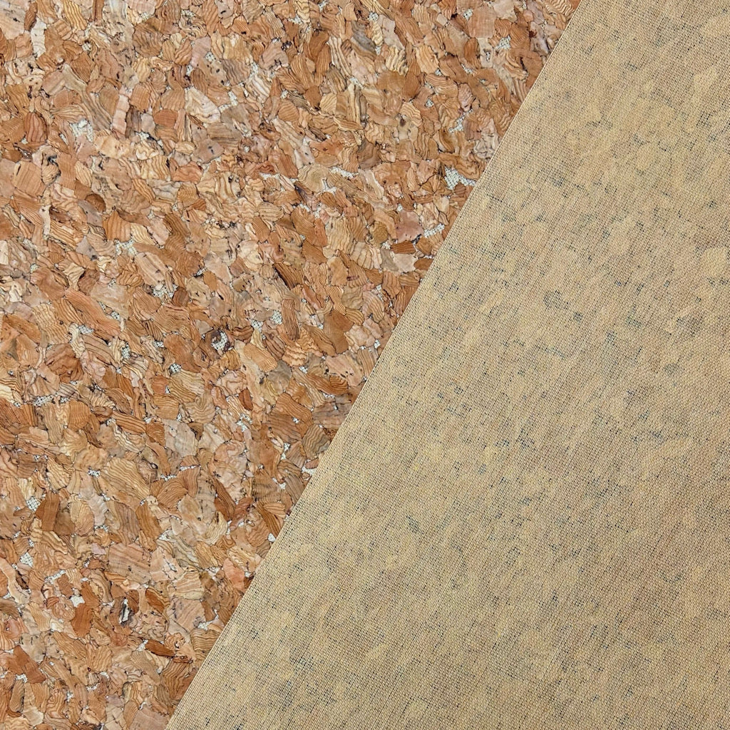 Warm Grain Cork Fabric
