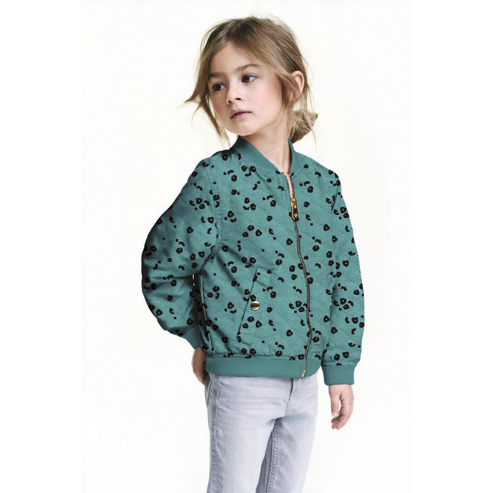 Animal Skin on Turquoise Quilted Jersey Fabric - Pound Fabrics