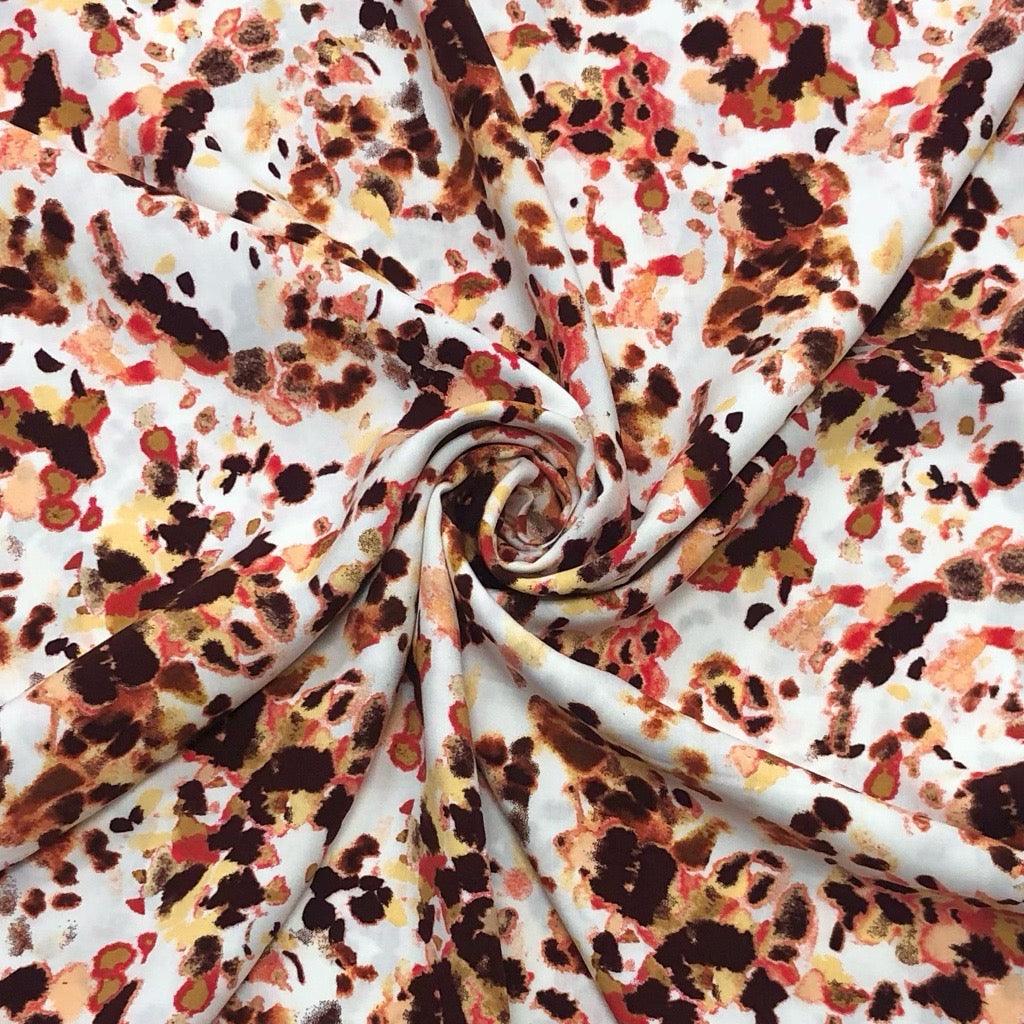 Paint Splatters Viscose Poplin Fabric - Pound Fabrics
