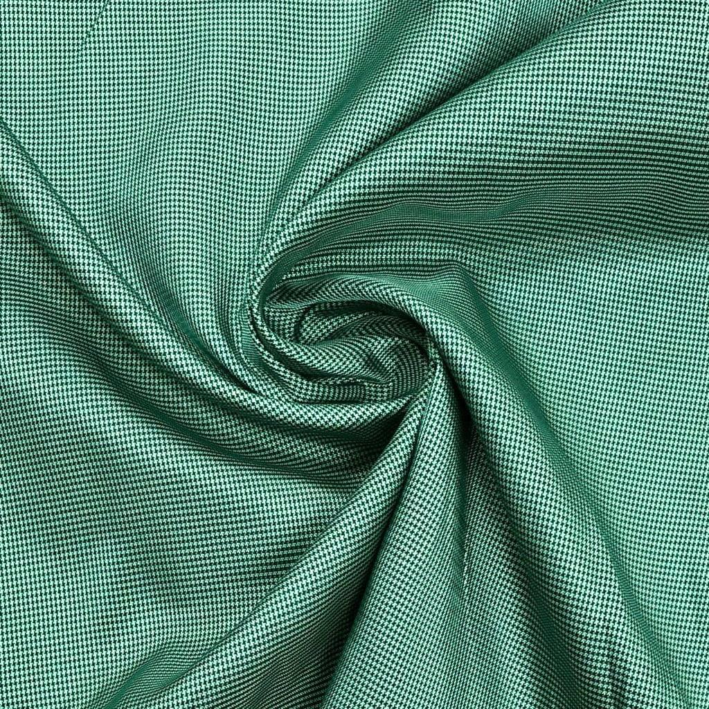 Green Check Polyester Lining Fabric - Pound Fabrics