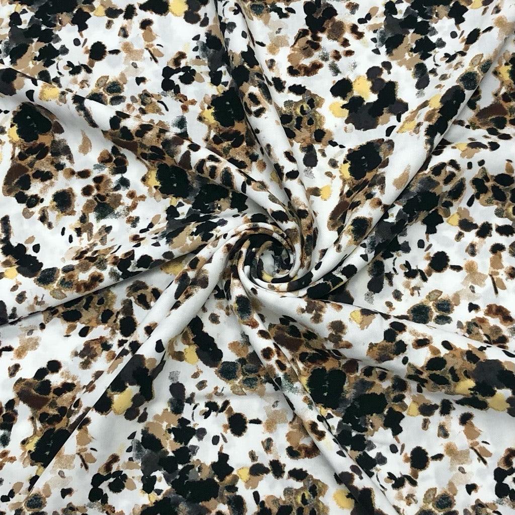 Paint Splatters Viscose Poplin Fabric - Pound Fabrics