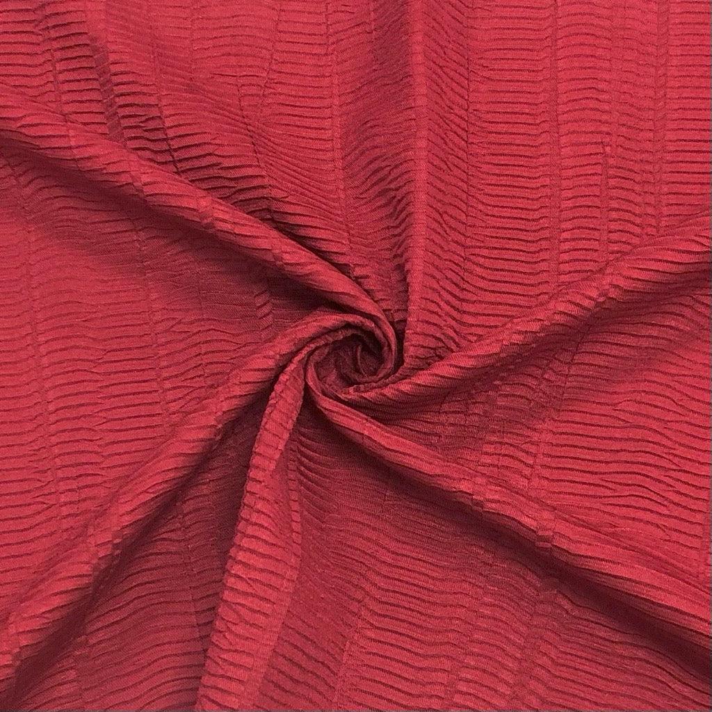 Red Crinkle Furnishing Fabric - Pound Fabrics