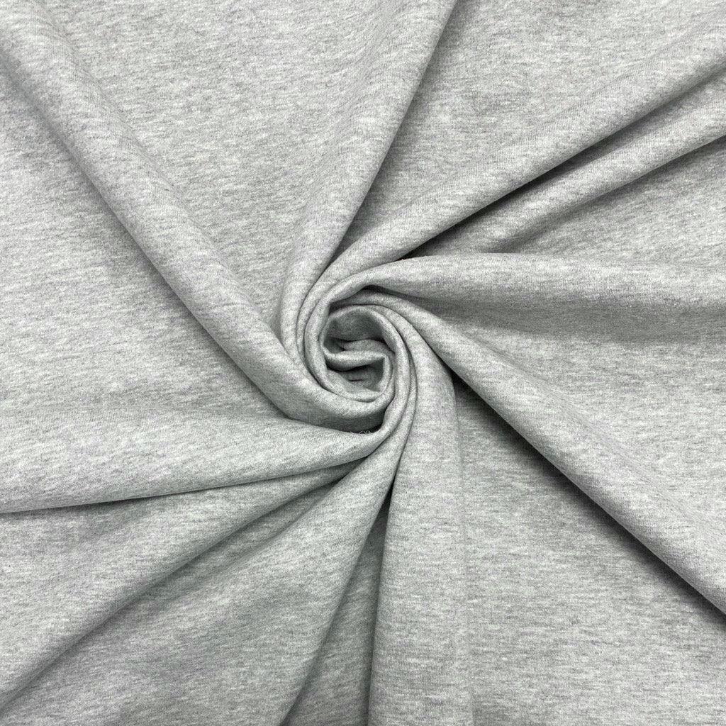 Plain Light Grey Sweatshirt Fabric - 3m Pre-cut - Pound Fabrics