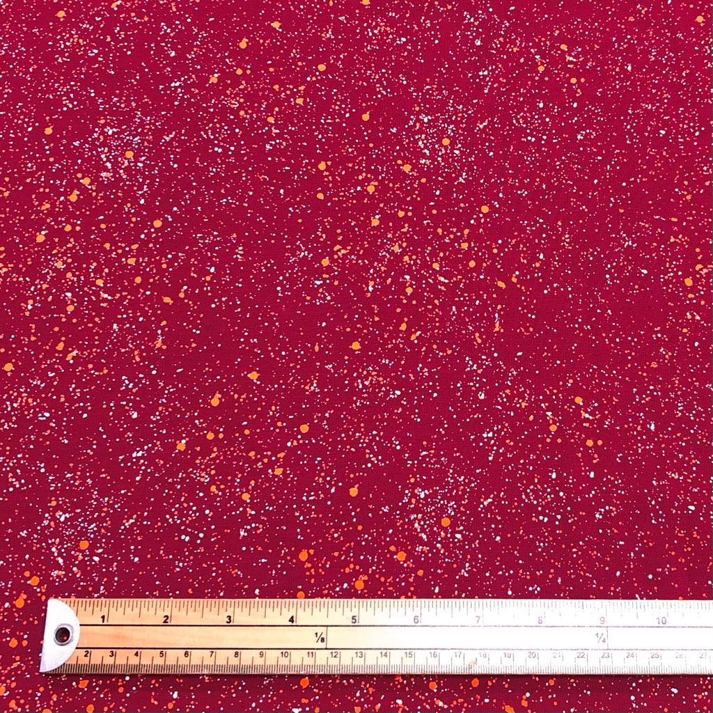 Ink Splatter Cotton Jersey Fabric - Pound Fabrics