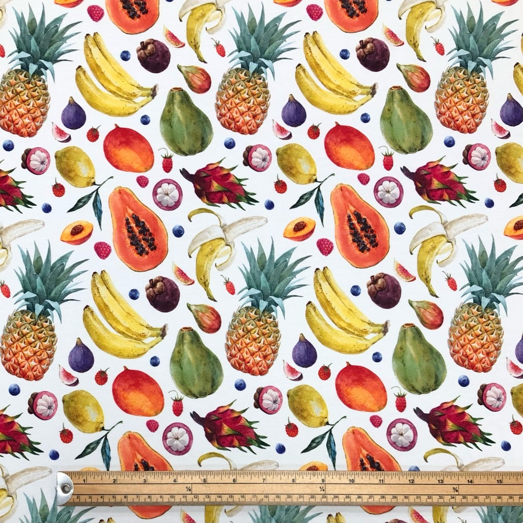 Mix Fruits Digital French Terry Fabric