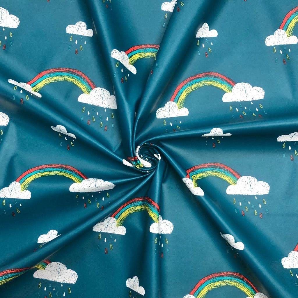 Rainbows Water Repellent Raincoat Fabric - Pound Fabrics