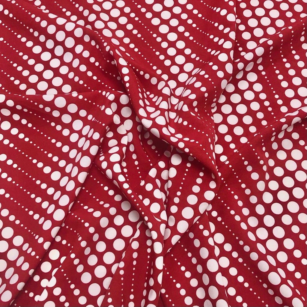 All Over Dots Crepe Fabric