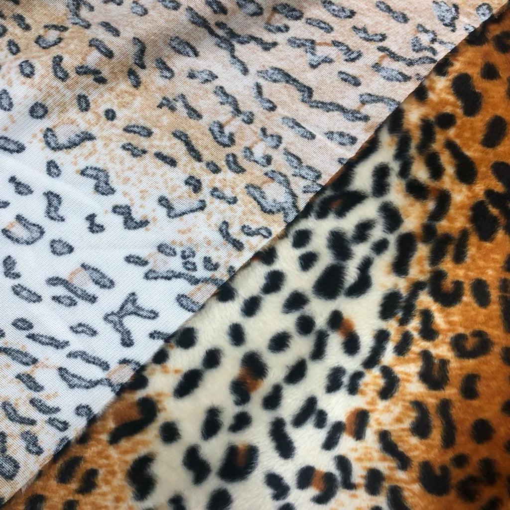 Cheetah Print Velboa Fabric - Pound Fabrics