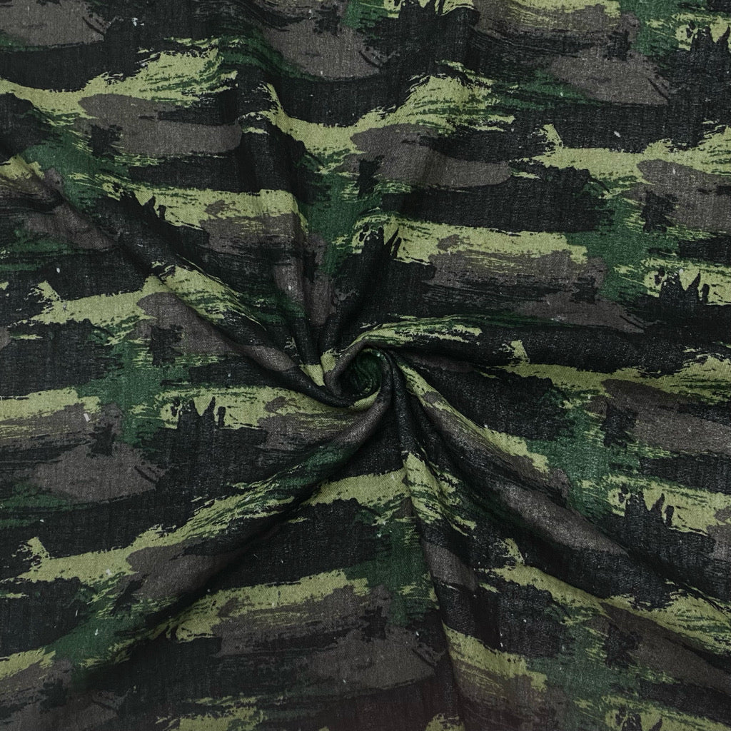 Graffiti Camouflage Double Gauze Fabric - Seconds