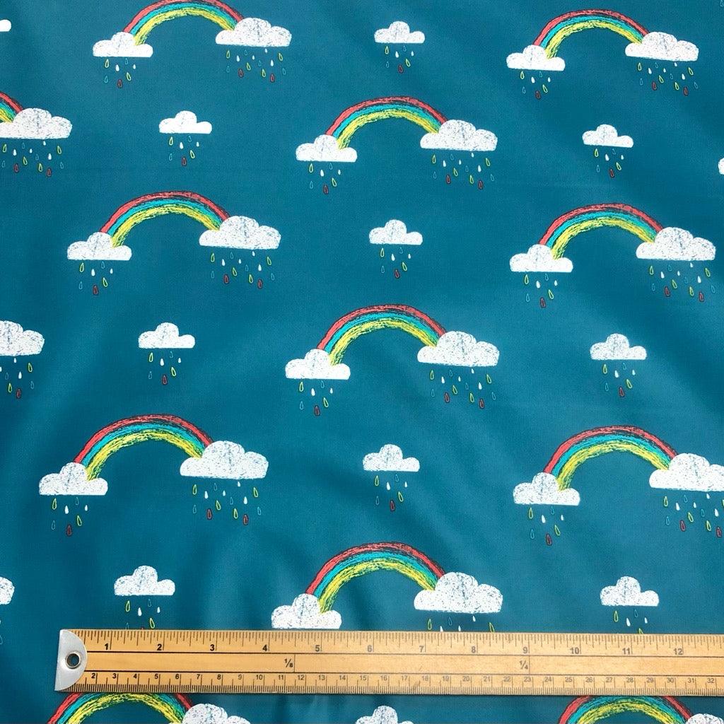 Rainbows Water Repellent Raincoat Fabric - Pound Fabrics