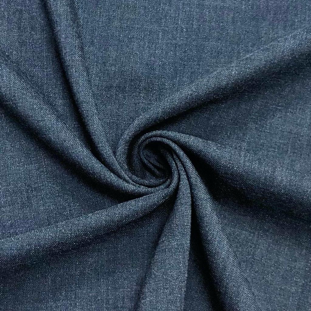 Denim Look Woven Suiting Fabric - Pound Fabrics