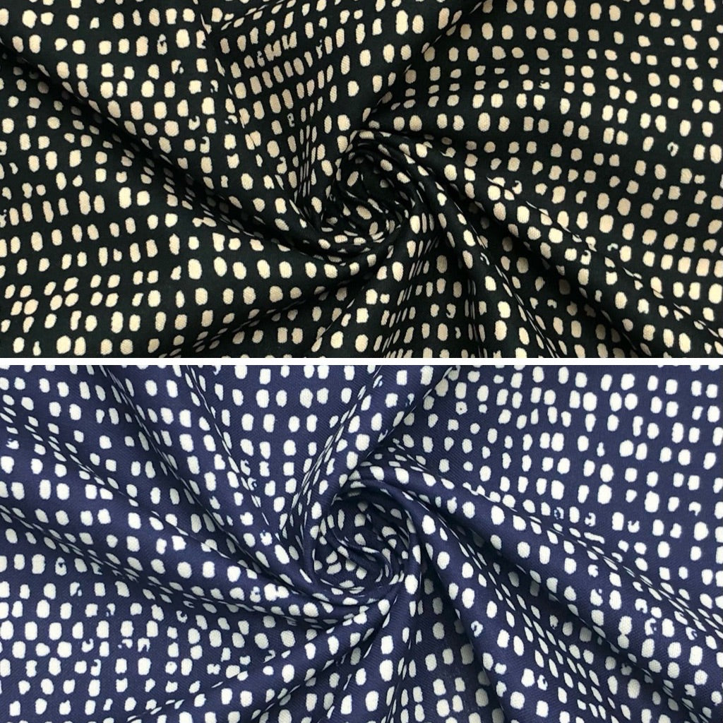 All Over Spots Cotton-Touch Polyester Fabric