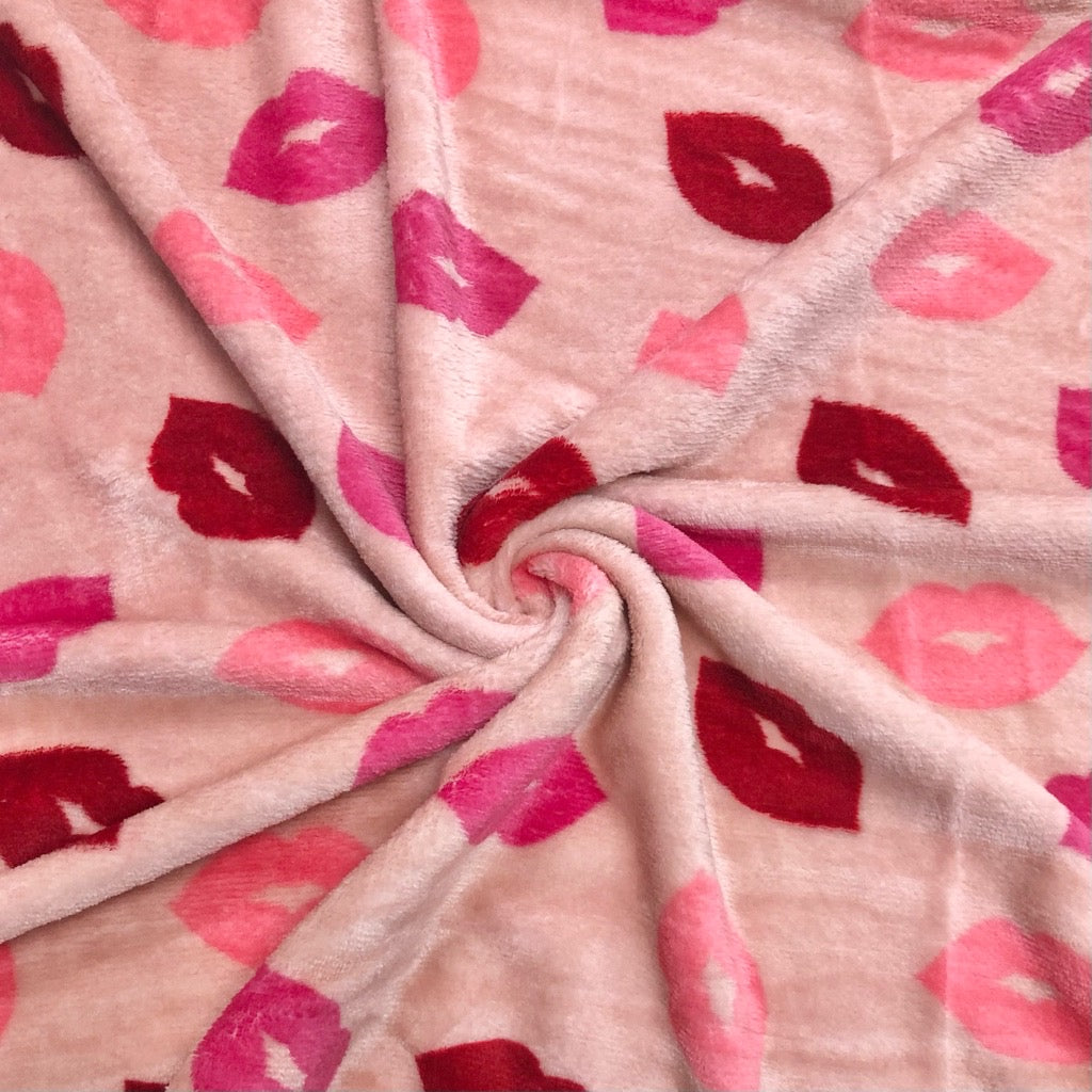 Kisses Cuddle Fleece Fabric