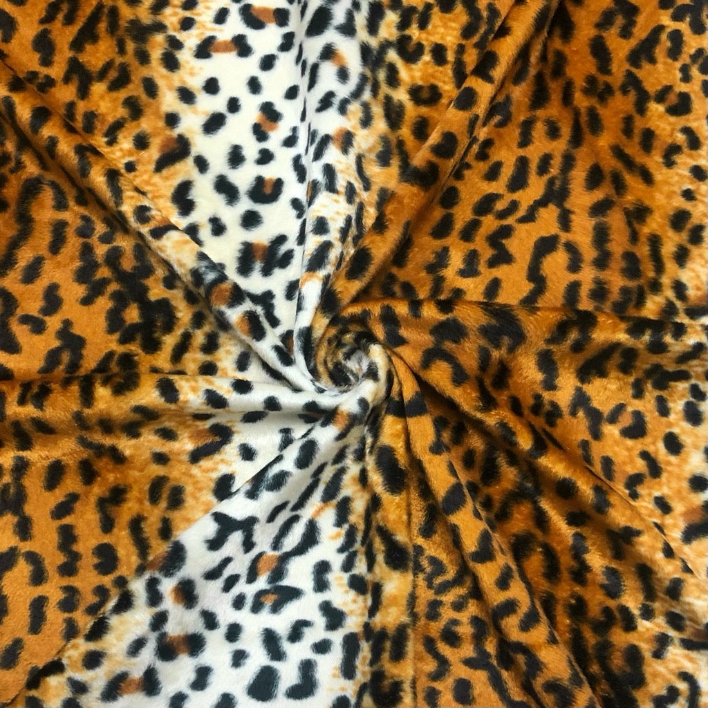 Buy Cheetah Print Fabric  Faux Fur Leopard Print Fabric