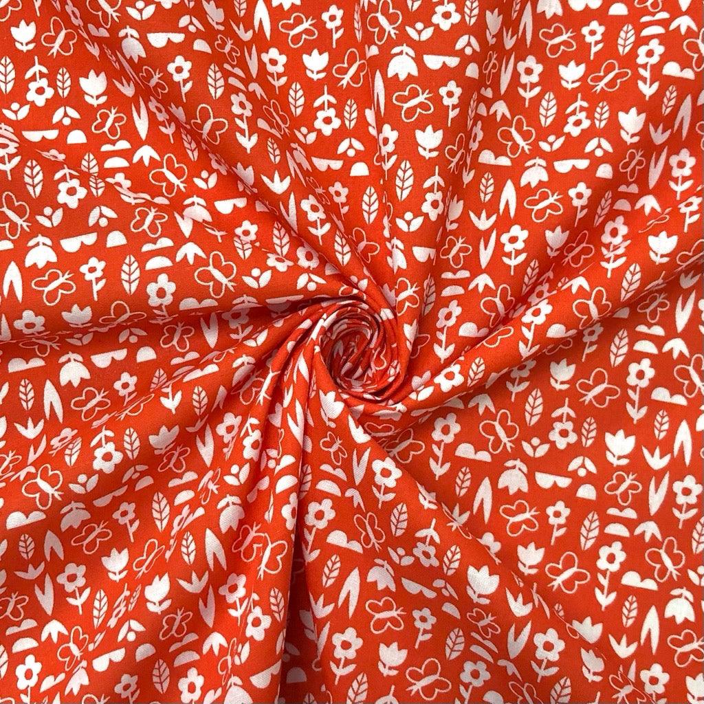 Flower Meadow Polycotton Fabric - Pound Fabrics