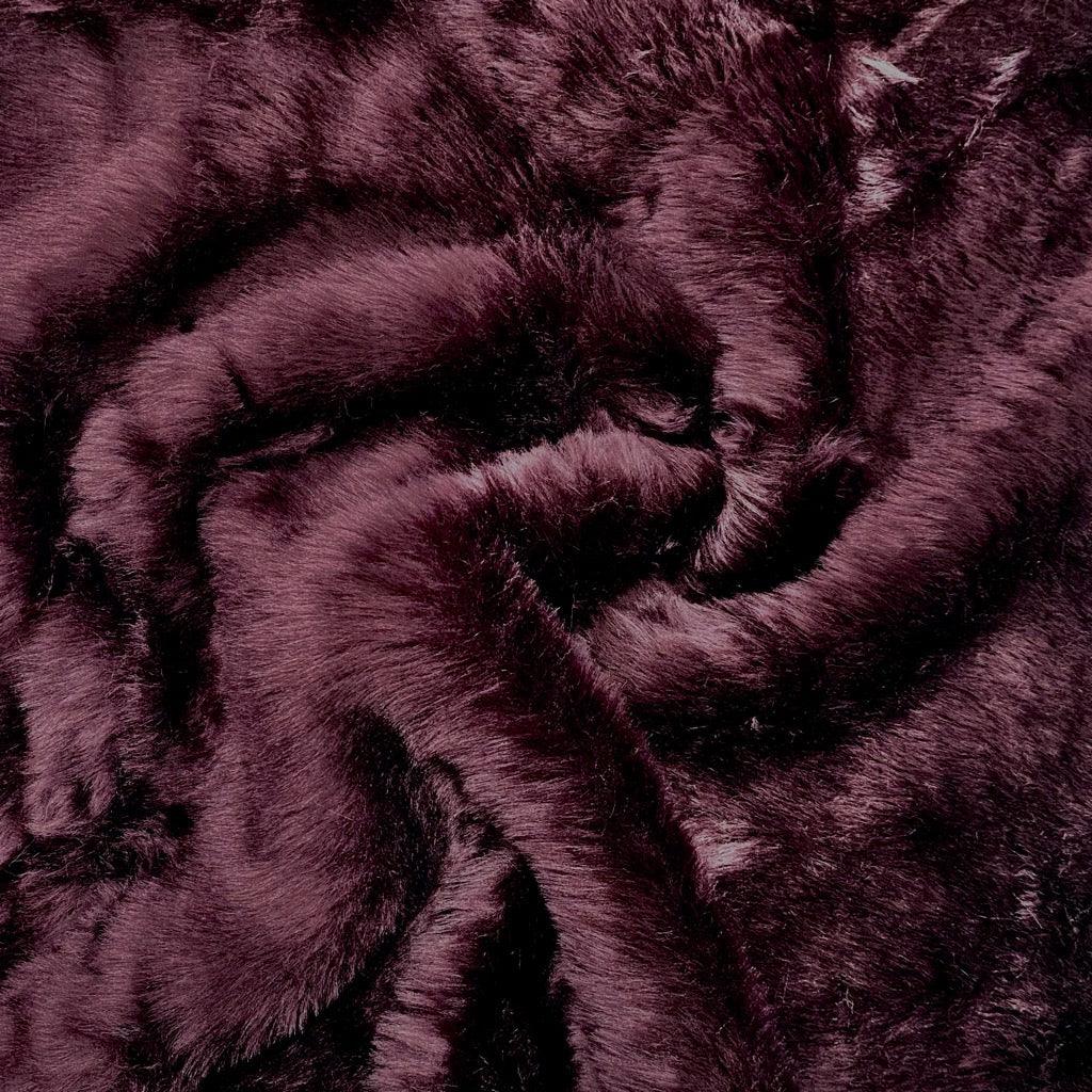 Luxury Plain Faux Fur Fabric - 1/2 Metre Remnant - Pound Fabrics