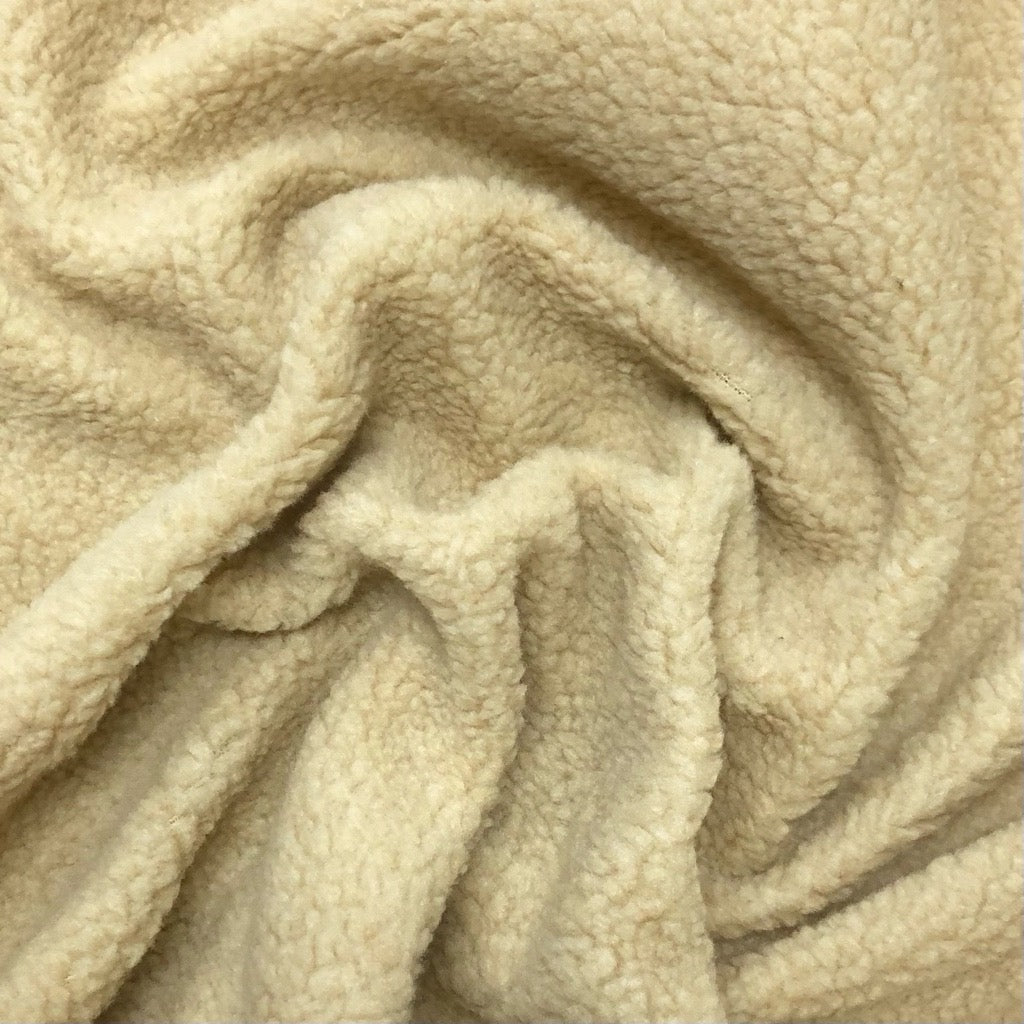 Remnants of Sherpa Faux Fur Fabric - 1/4 Metre (25cm)