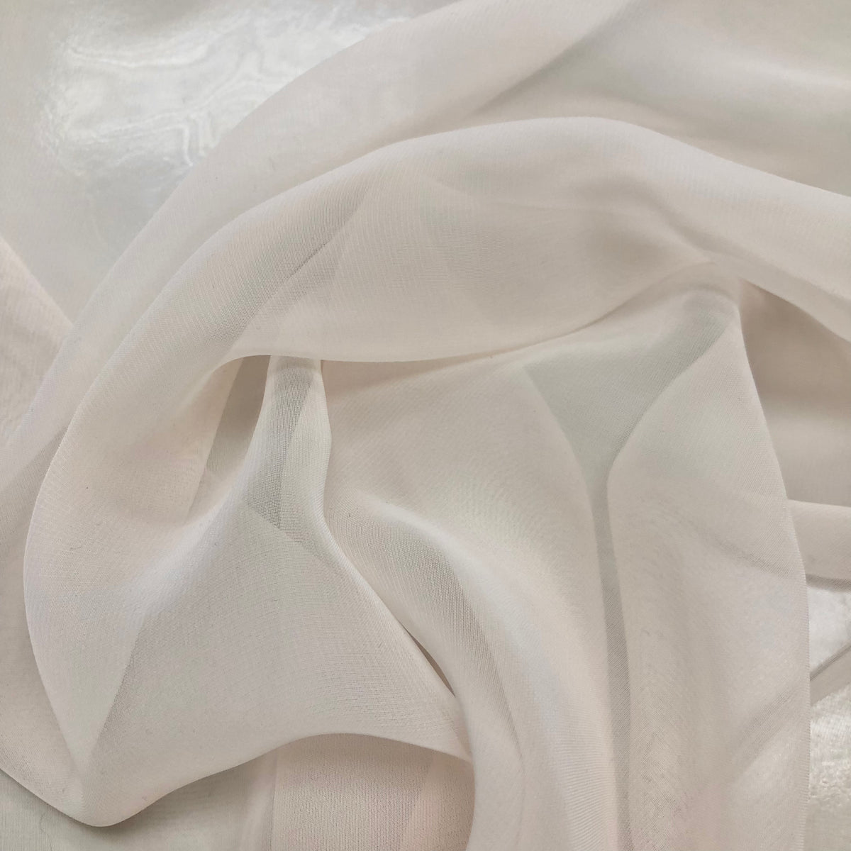 Plain Nude Chiffon Fabric - Pound Fabrics