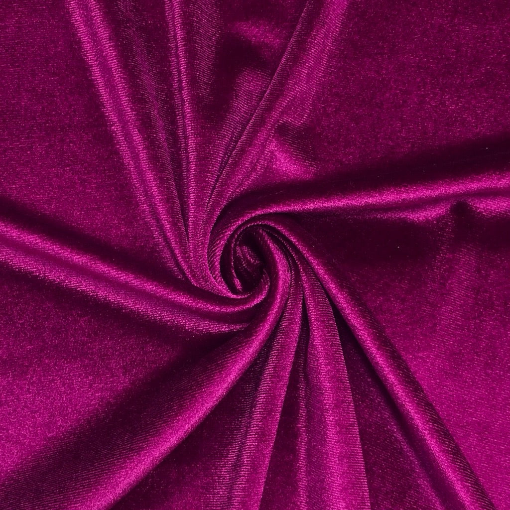 Plain Stretch Velvet Fabric