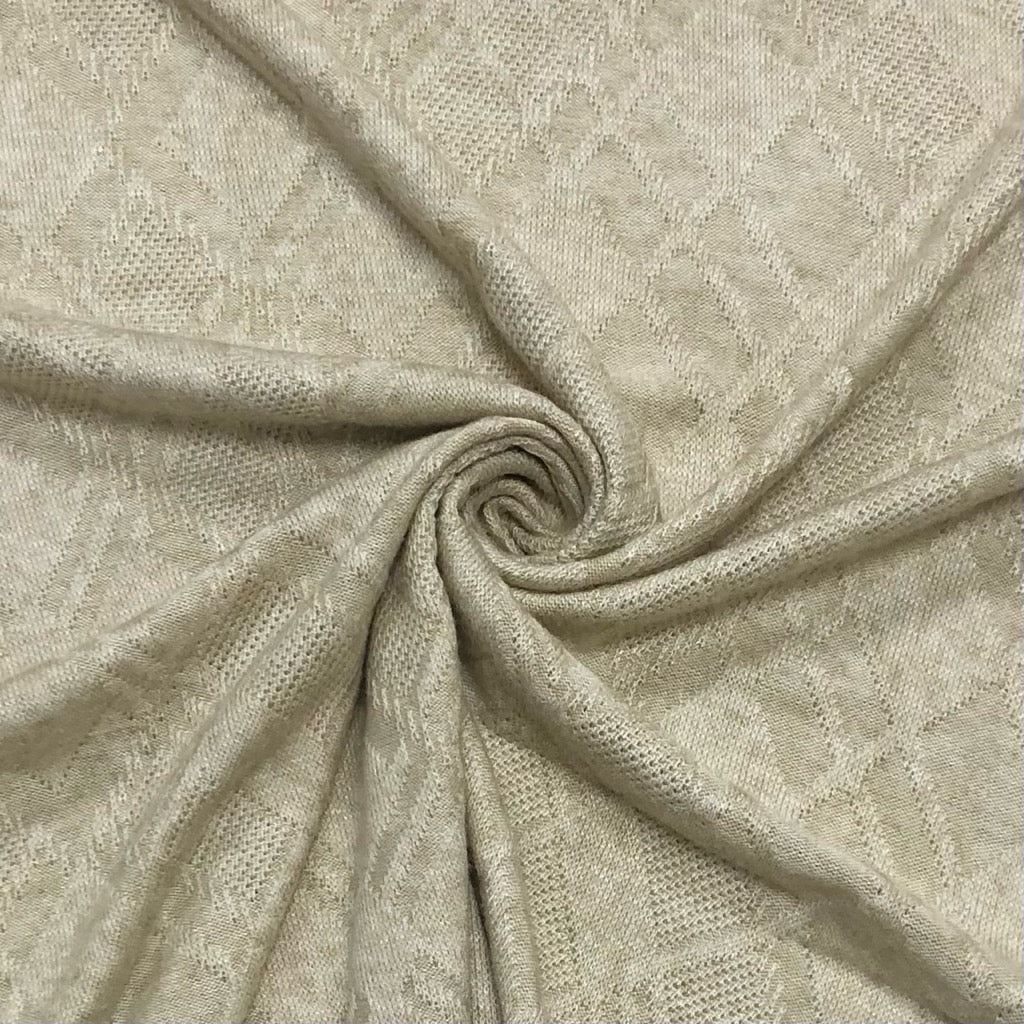 Soft Melange Jacquard Knit Fabric