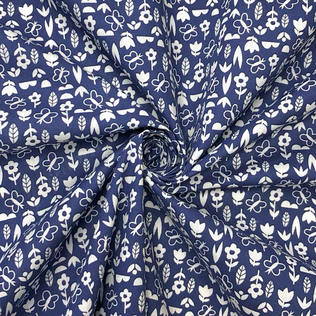 Flower Meadow Polycotton Fabric - Pound Fabrics