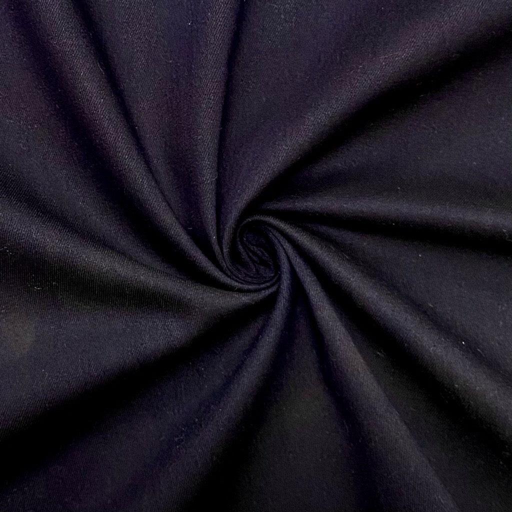 Plain Dark Navy Stretch Denim Fabric - Pound Fabrics