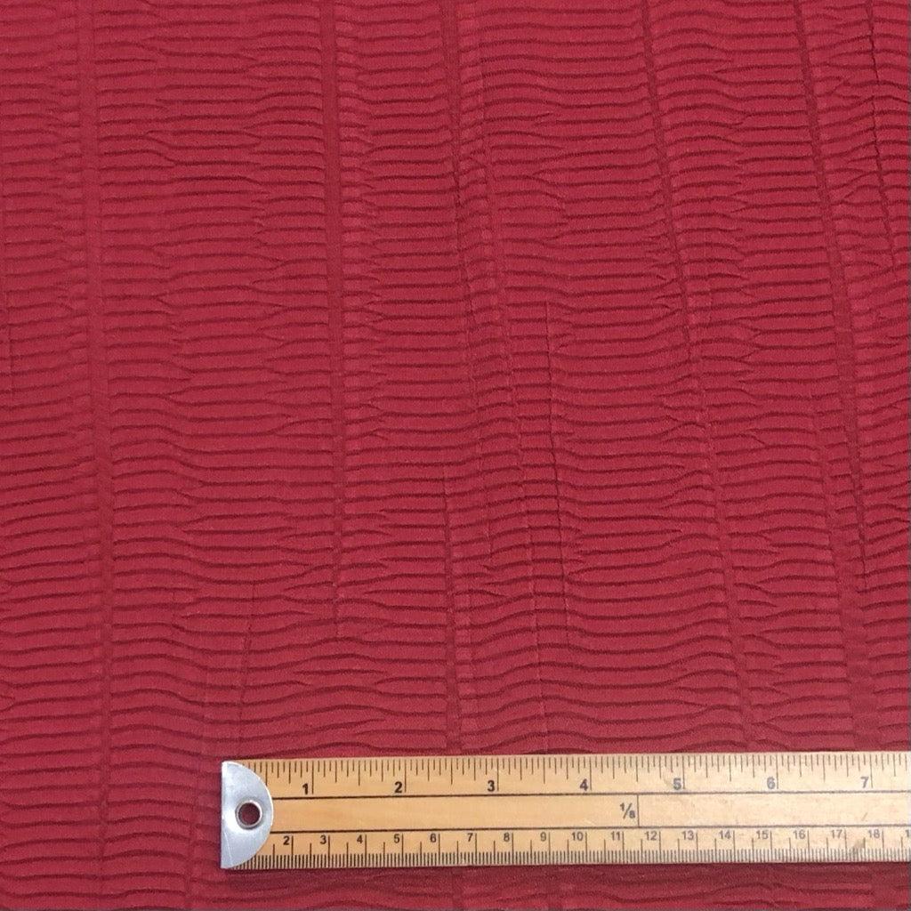 Red Crinkle Furnishing Fabric - Pound Fabrics