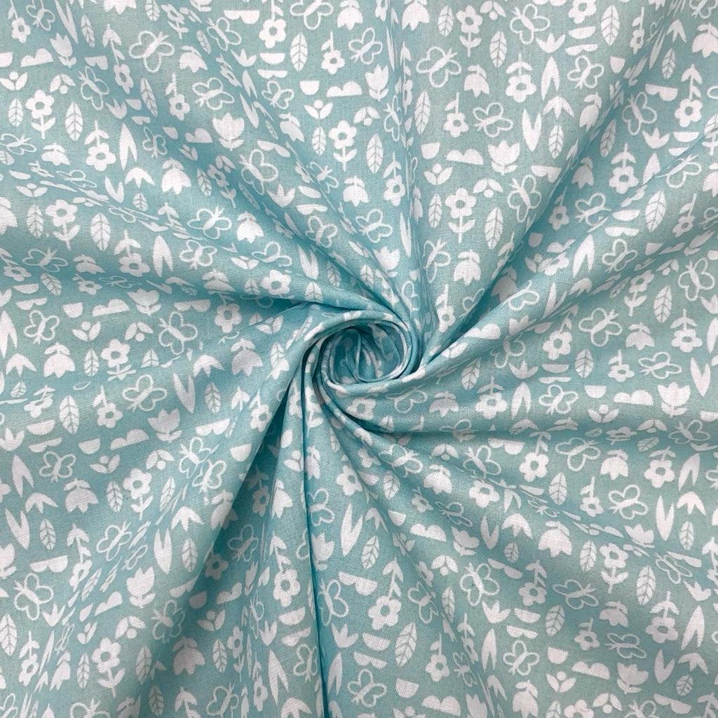 Flower Meadow Polycotton Fabric - Pound Fabrics