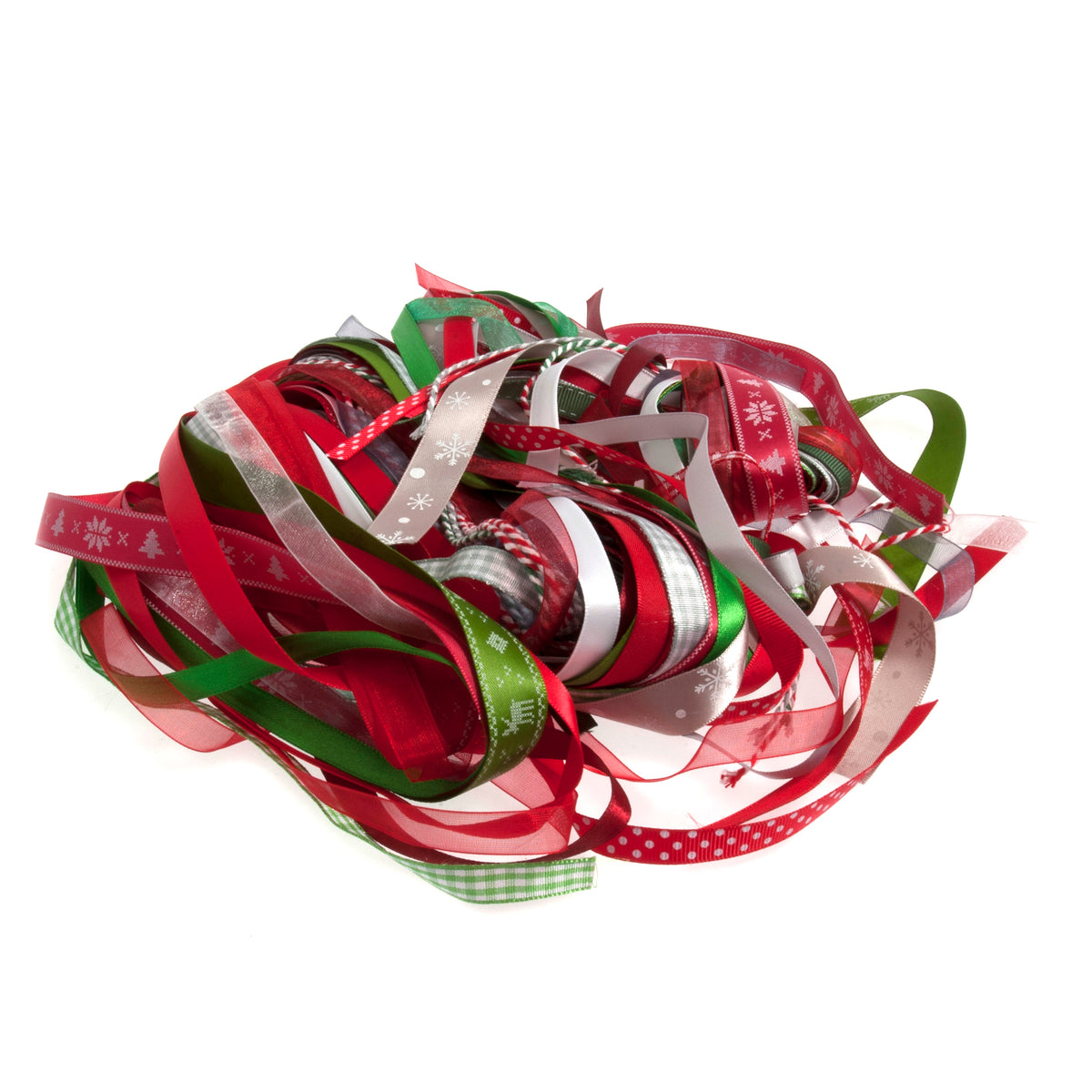 Trimits Mixed Ribbons: Christmas - 50m (25 x 2m)