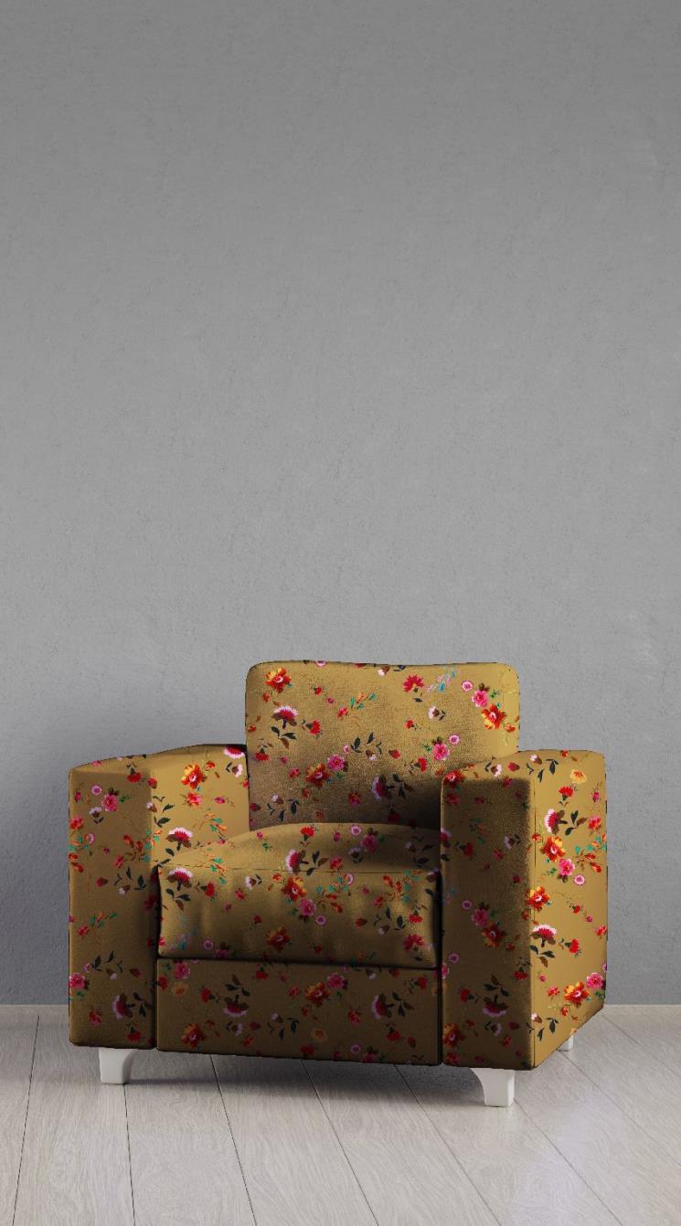 Floral Upholstery Velvet Fabric - Pound Fabrics