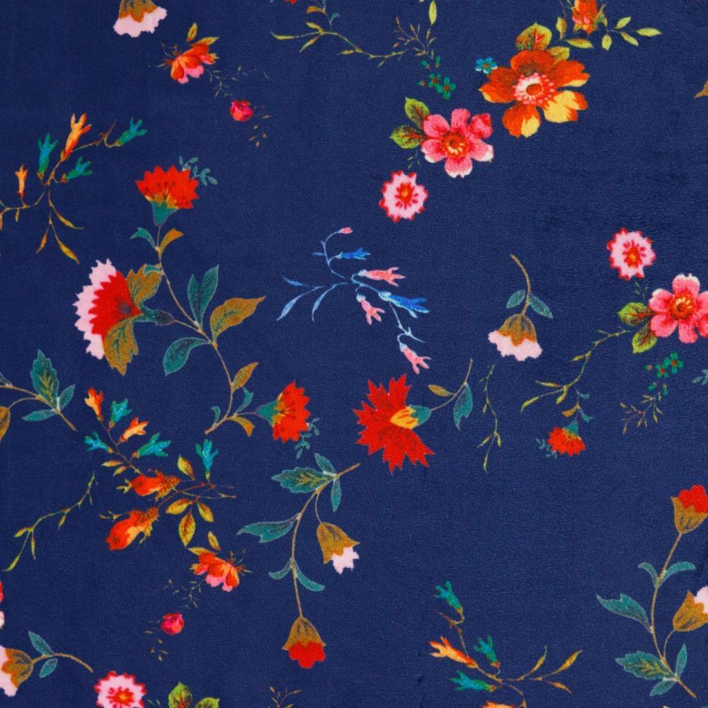 Floral Upholstery Velvet Fabric - Pound Fabrics