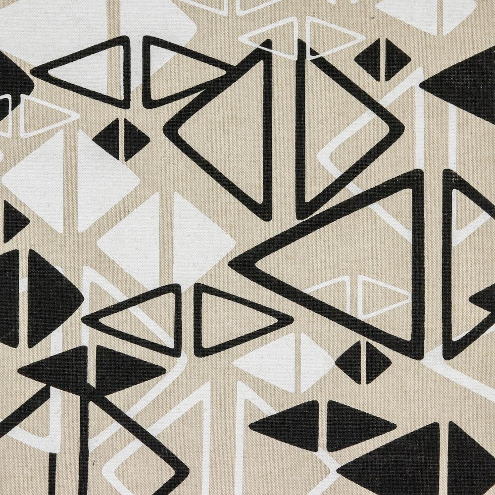 Triangles Polycotton Canvas Fabric - Pound Fabrics