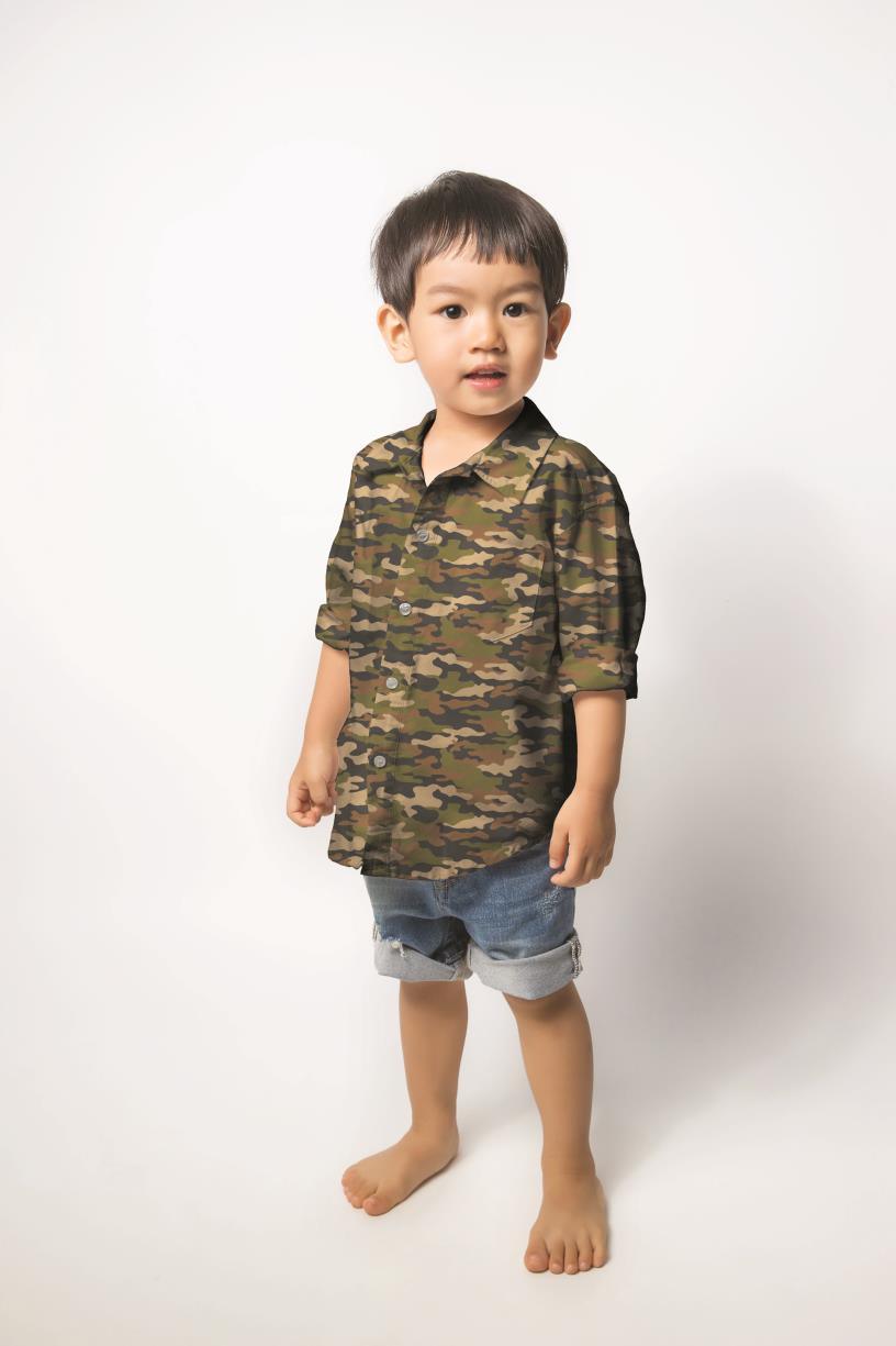 Camouflage Cotton Poplin Fabric - Pound Fabrics