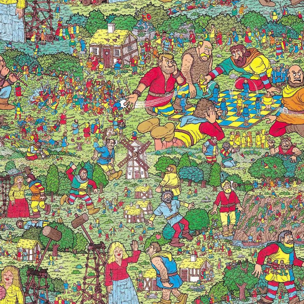 Where's Wally in the Forest Cotton Jersey Fabric - Pound Fabrics